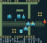 Authentic Crawler: Broken Signal battlefield with tanks, buildings, ore deposits, and a command cursor